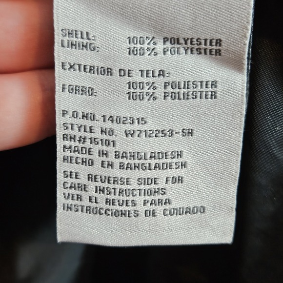 Weather Tamer Women's 2X Black Hooded Rain Jacket NWT Lightweight Windbreaker... - Picture 4 of 7